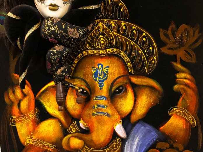 【Cafe & Bar胡蝶】その7:今日のスリランカカレーはポークカレーがメインで、珍しく麺をフライしたものが付いてきた