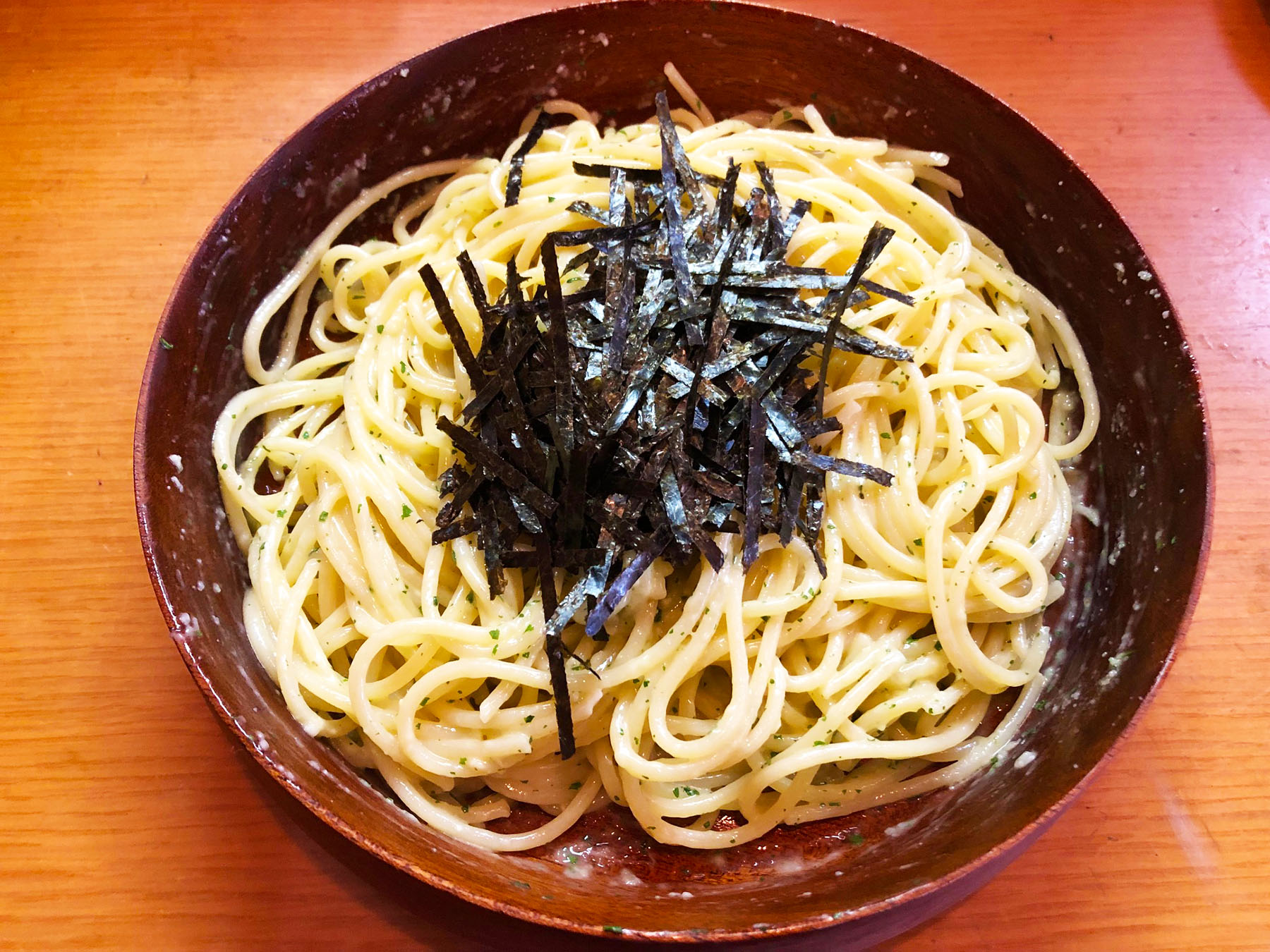 スパゲティpino・海苔とチーズのスパ