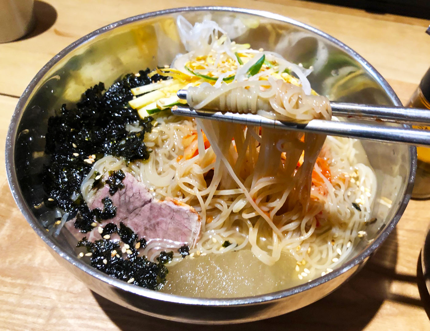 韓国料理店「韓情」の美味しい冷麺