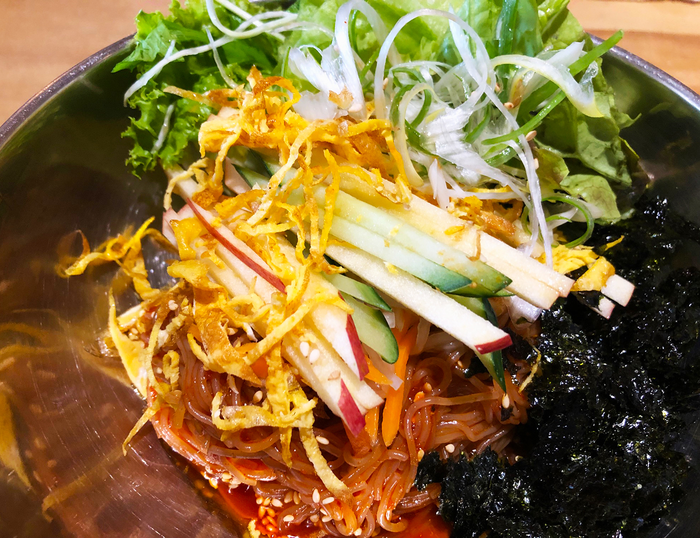 韓国料理店「韓情」・ビビン冷麺の具