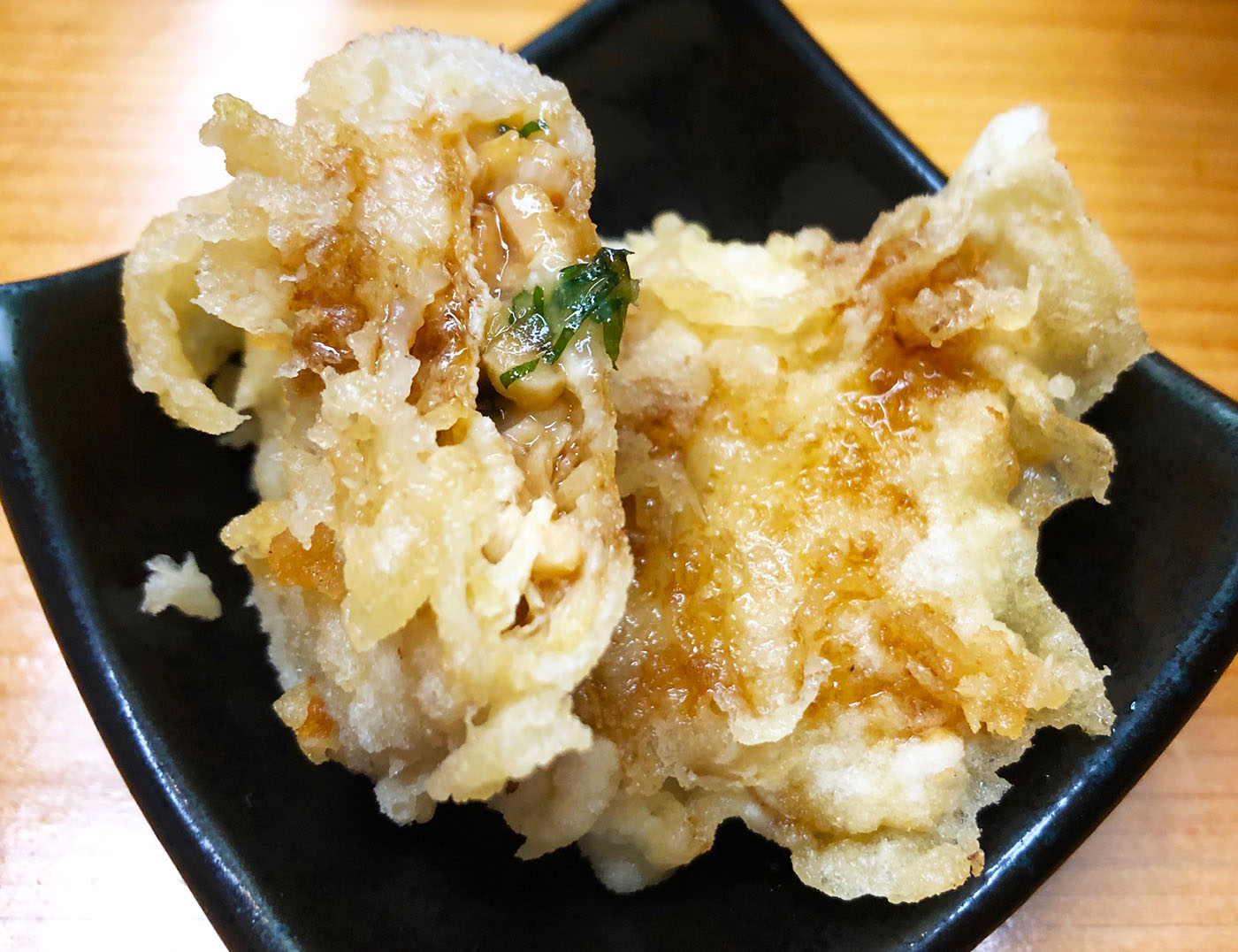 天ぷらふじ・納豆の天ぷら