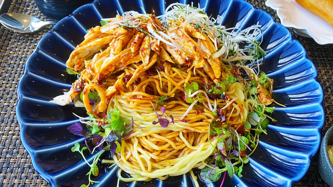 彩湖自慢のよだれ鶏冷麺